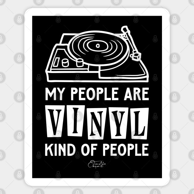 Vinyl Kind Of People Magnet by Timeless Chaos